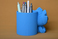 Knitted Stitch Pen Holder