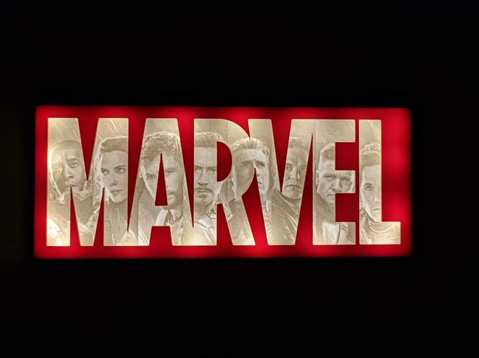 Marvel Display Sign (LED & Classic Options)