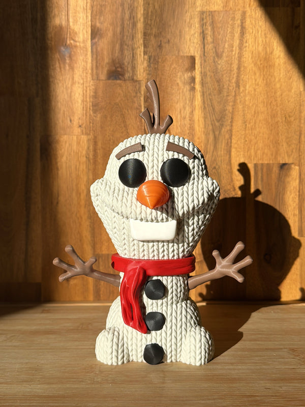 Olaf Knitted | Cozy Textured Snowman Figure