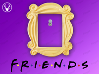 Friends Peephole Frame