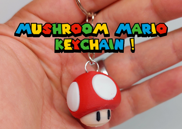 Classic Red Mushroom Keychain