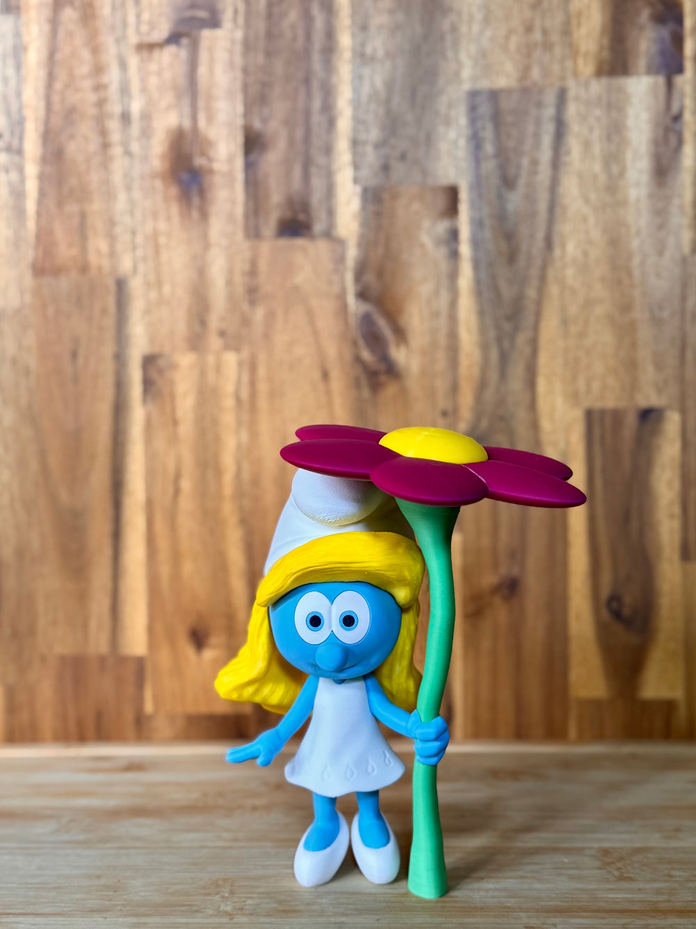 Smurfette with Flower Figure