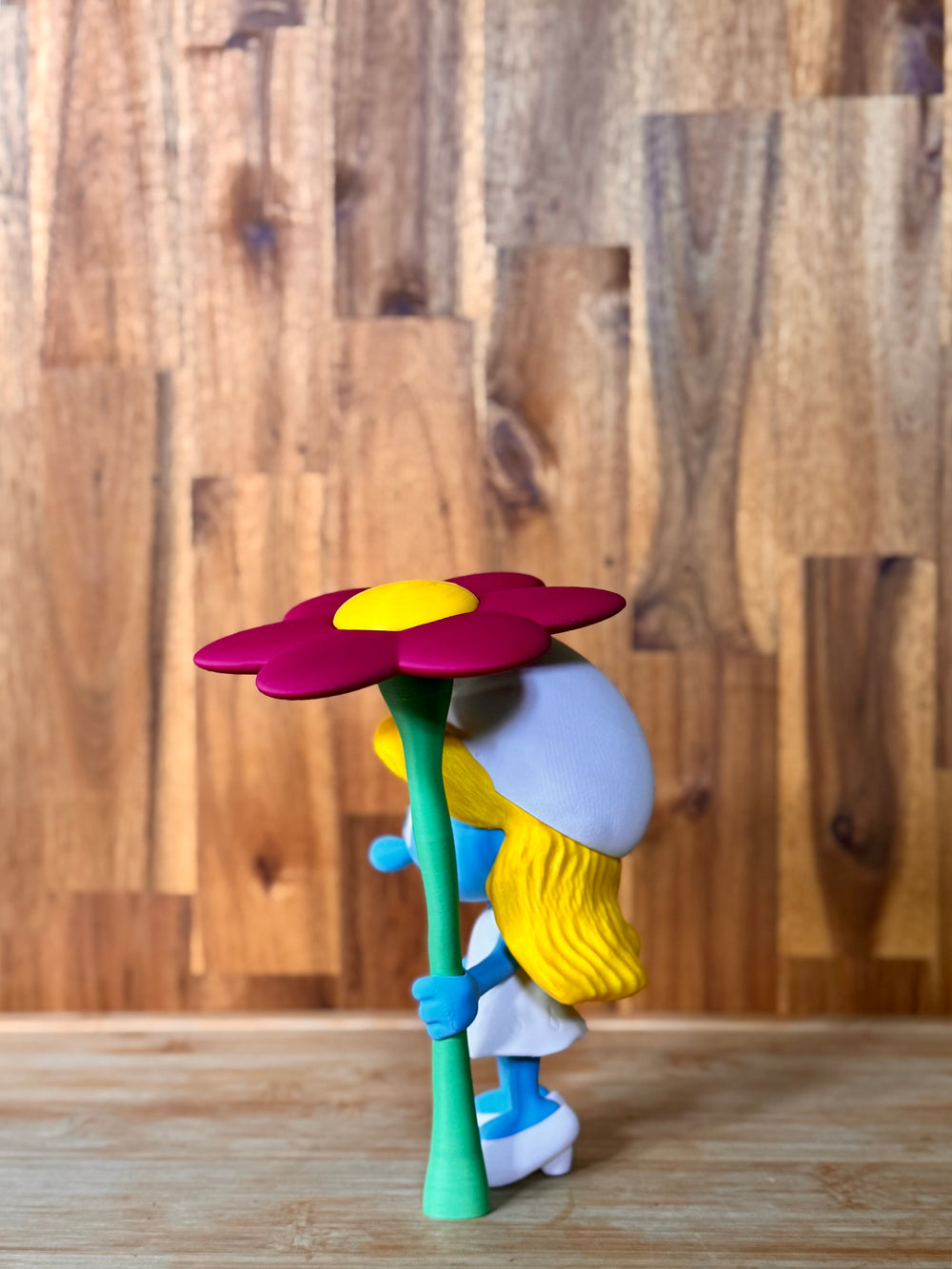 Smurfette with Flower Figure