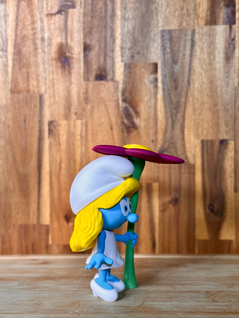 Smurfette with Flower Figure
