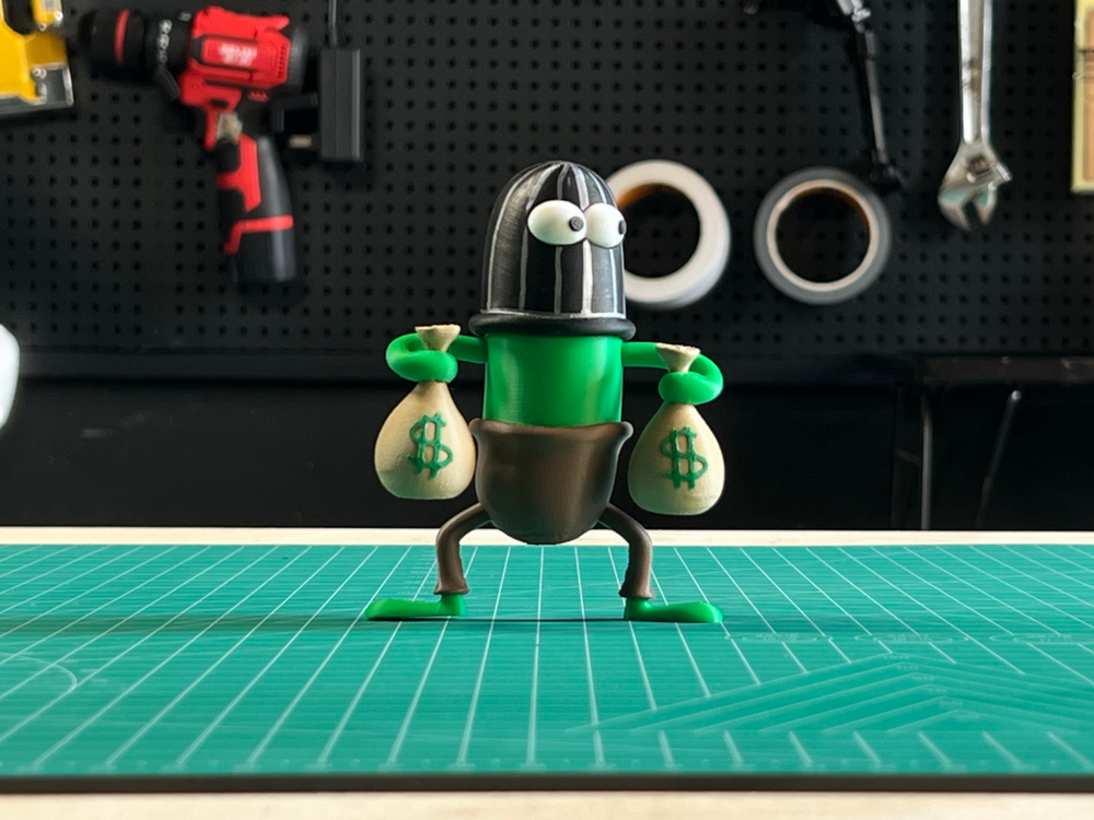 Plankton Money Heist Figure