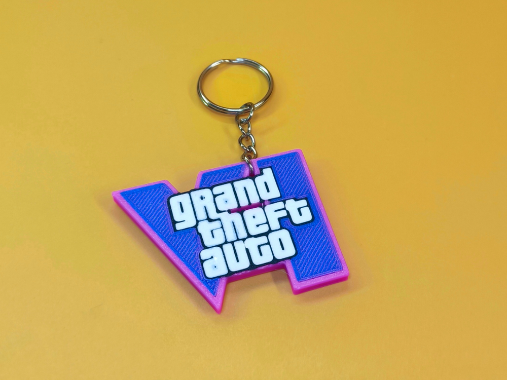 Grand Theft Auto VI Flat Keychain