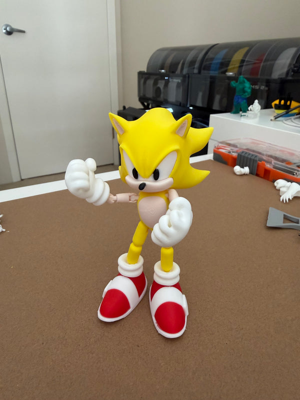 Yellow Super Sonic Articulated Figure
