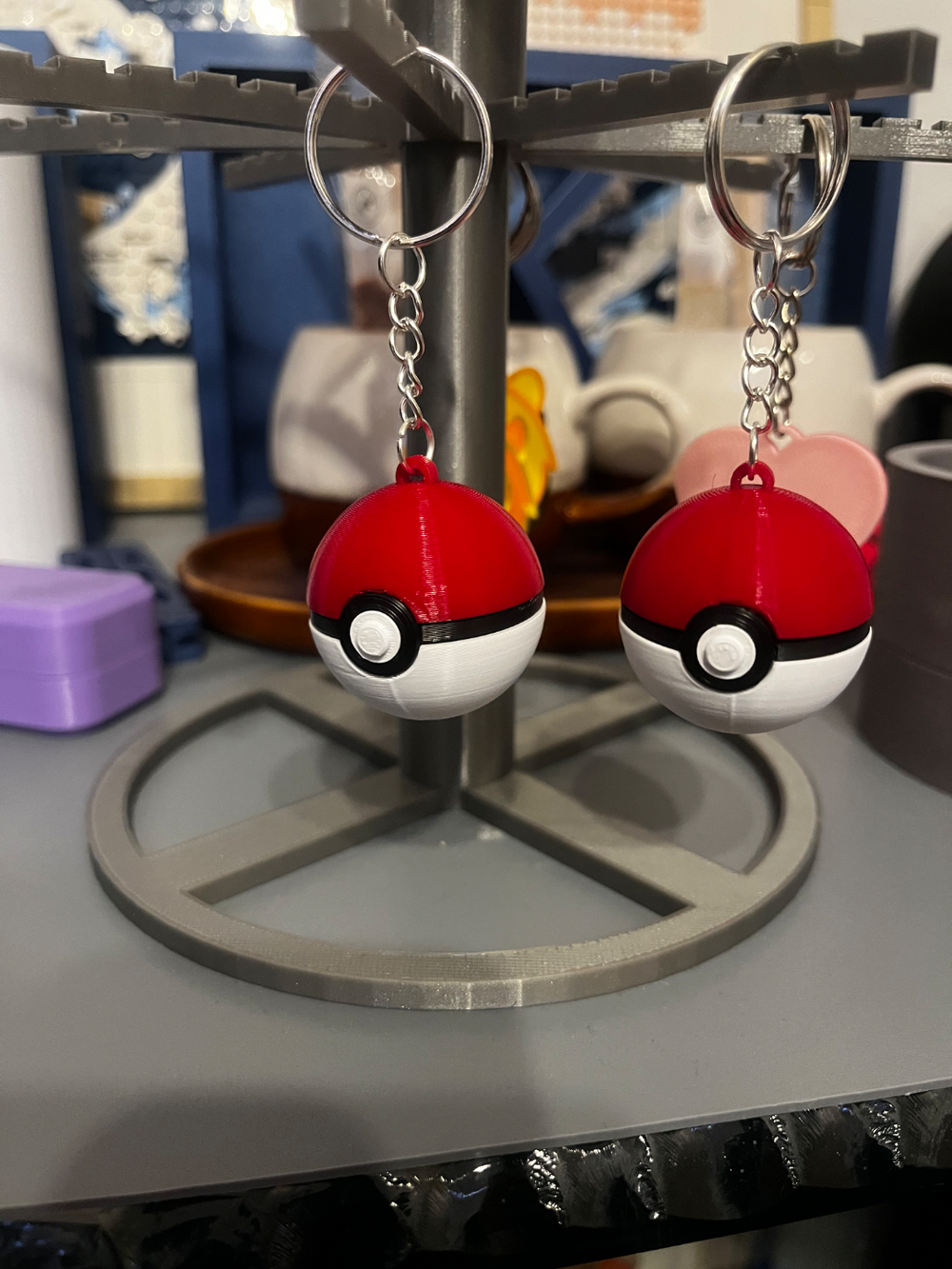 Mini Pokeball Keychain