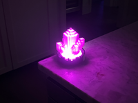 Minecraft Amethyst Crystal Lamp