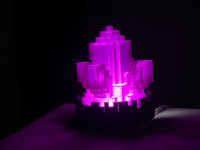 Minecraft Amethyst Crystal Lamp