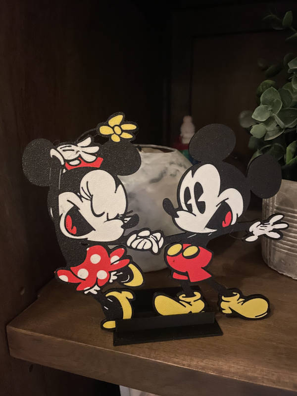 Mickey &amp; Minnie Mouse Figure 2D