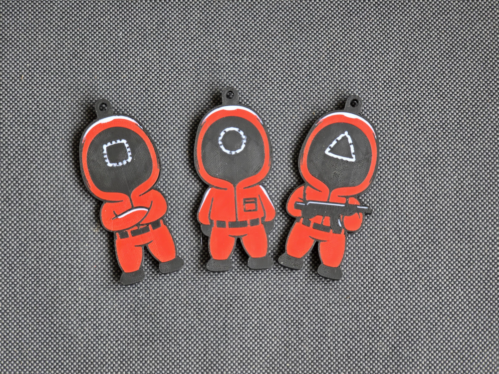 Squid Game Guard Keychains