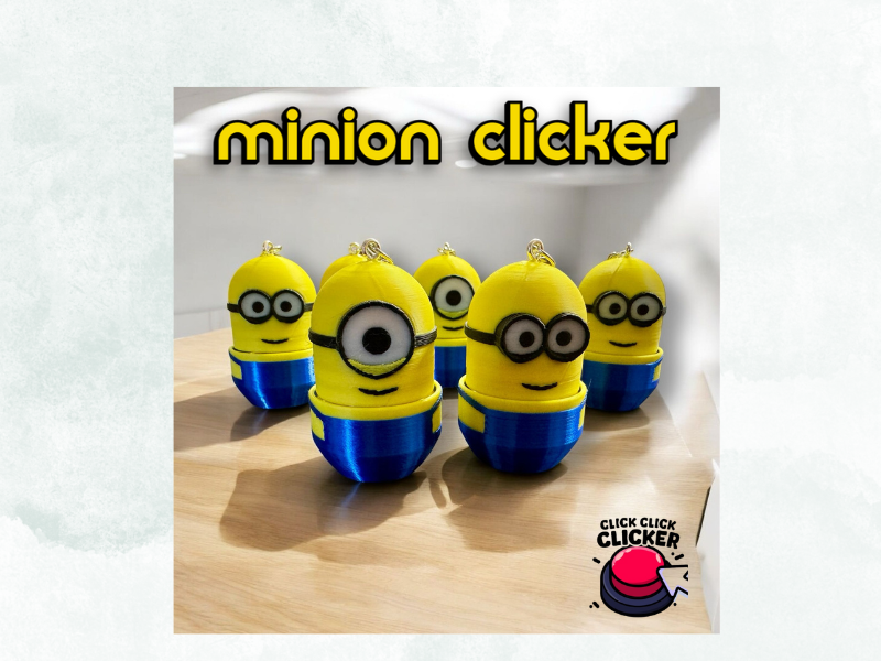 Minion Clicker Keychain