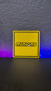 Minions Face Coaster Set