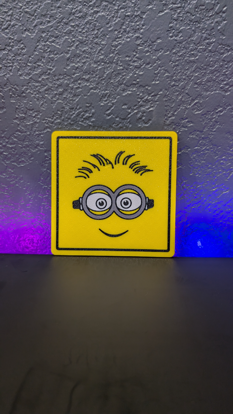 Minions Face Coaster Set