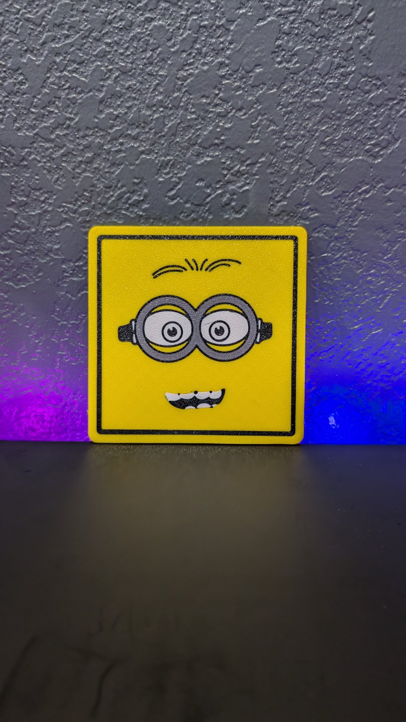 Minions Face Coaster Set