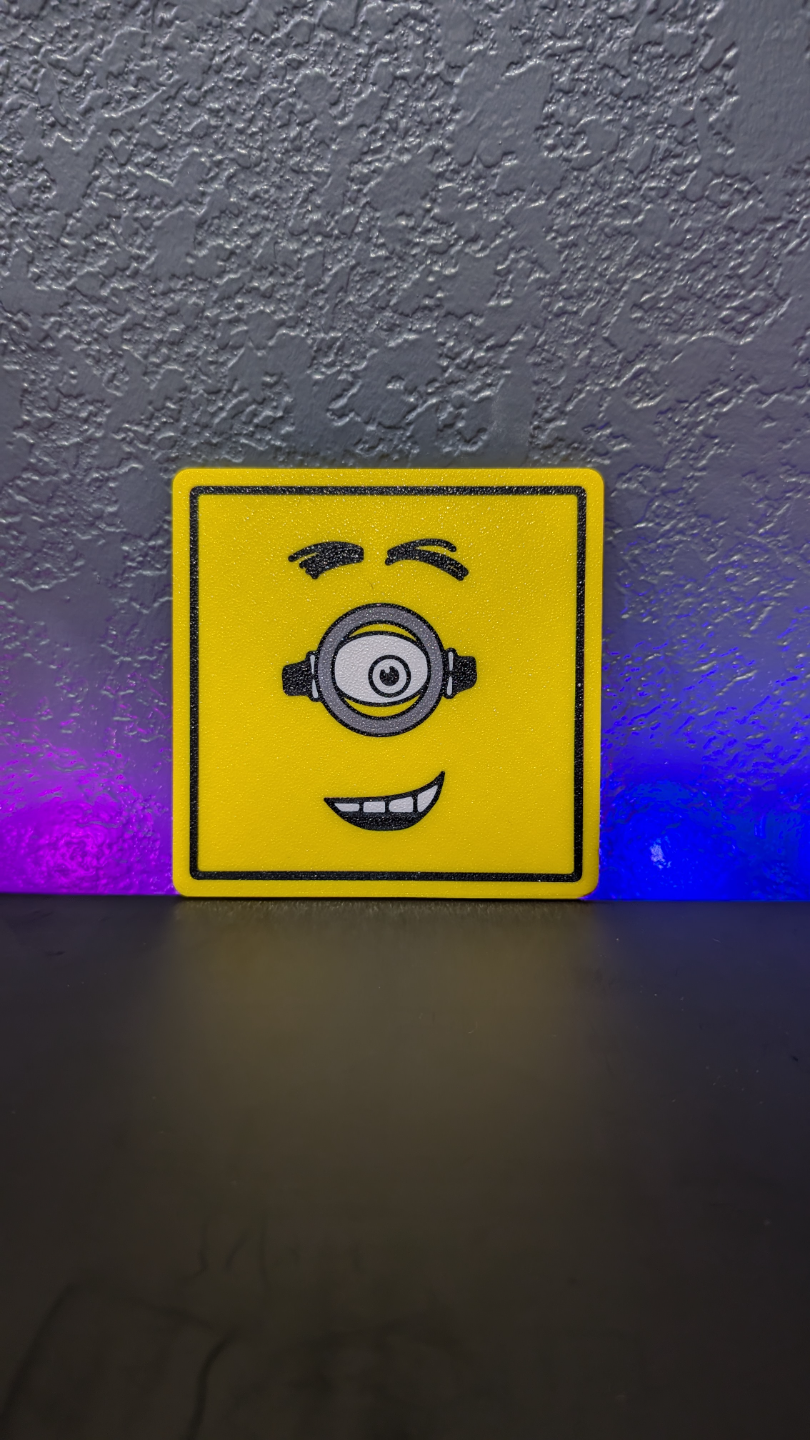 Minions Face Coaster Set