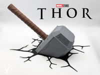 Thor Hammer Wall Decor (Mjolnir Effect)