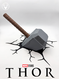 Thor Hammer Wall Decor (Mjolnir Effect)
