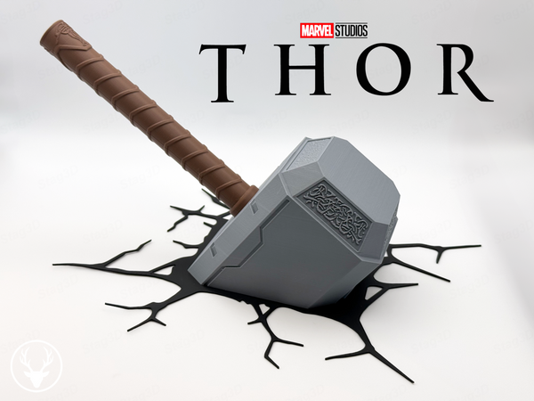 Thor Hammer Wall Decor (Mjolnir Effect)