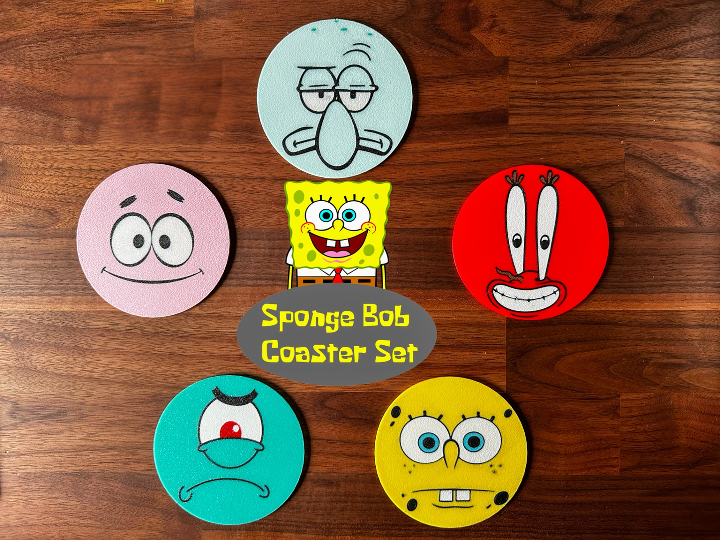 Bikini Bottom Coasters Set
