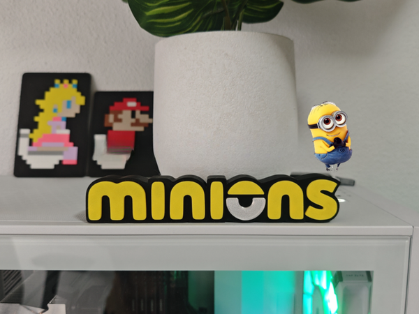 Minions Logo Desk Sign