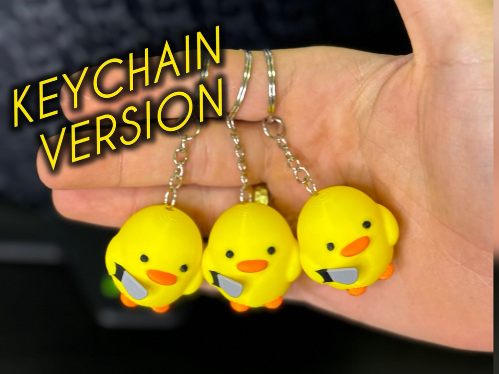 Knife Wielding Duck (Figure/Keychain)