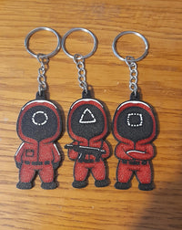 Squid Game Guard Keychains