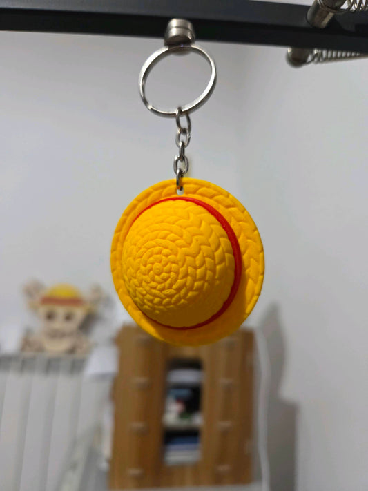 Luffy Straw Hat Keychain
