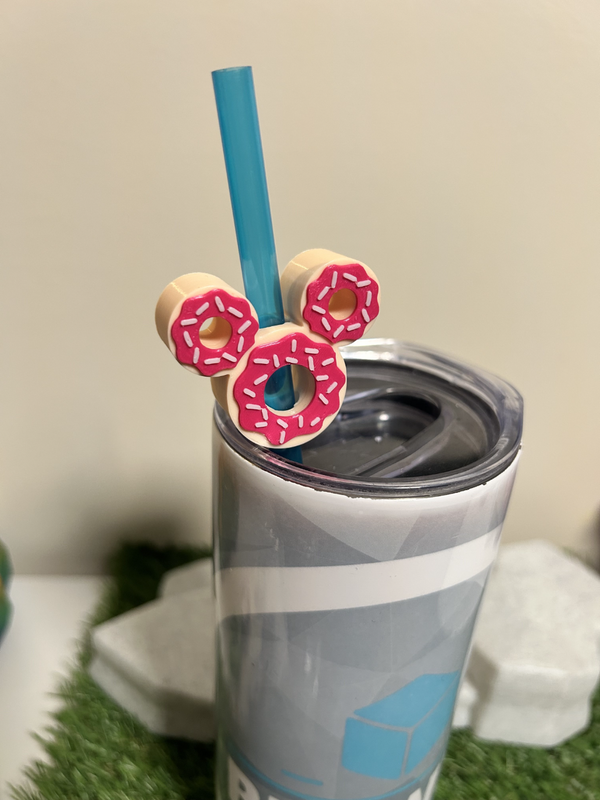 Mickey Donut Straw Topper