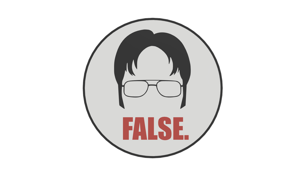 FALSE. Dwight Coaster