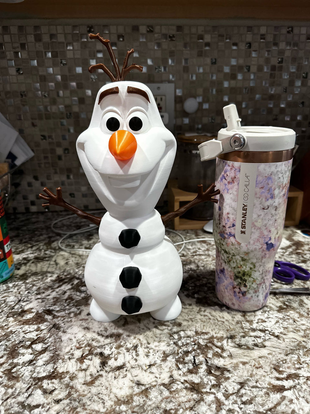 Olaf Smiling Snowman Figure