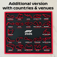 2026 Formula 1 Track Calendar (+ Stand)