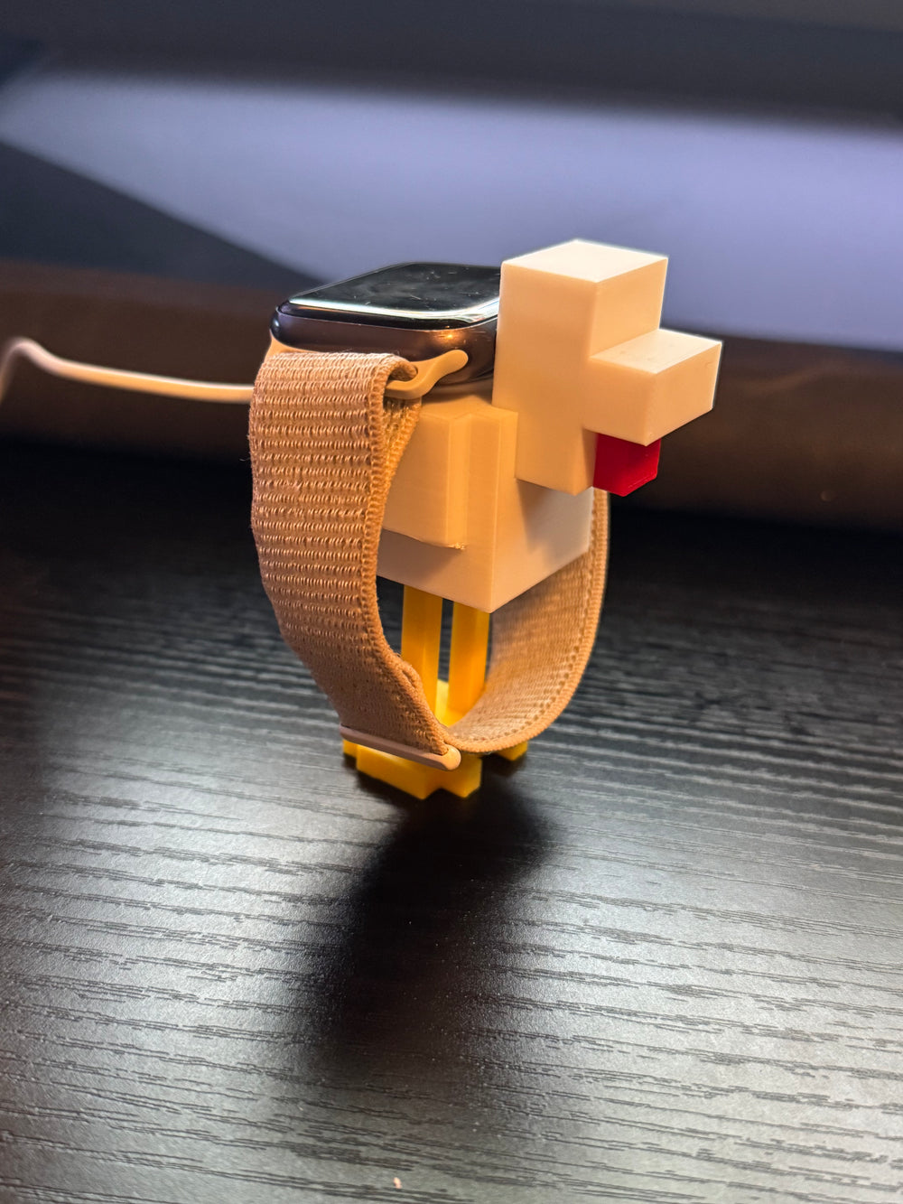 Minecraft Chicken Apple Watch Stand