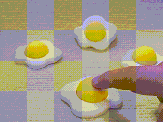 Fried Egg Fidget Clicker