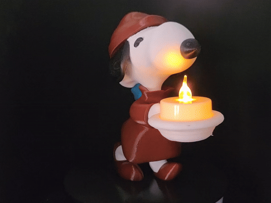 Snoopy Nighttime Tealight Holder