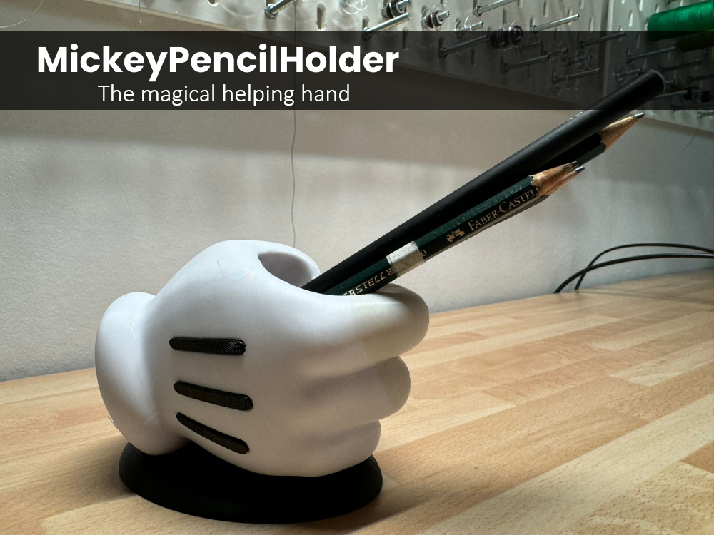 Mickey Helping Hand Pencil Holder