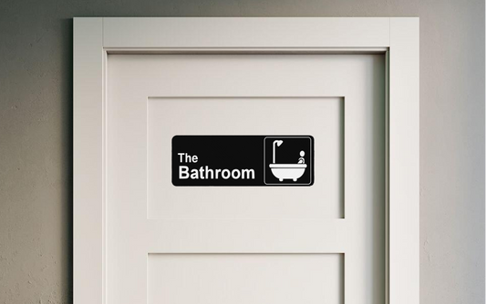 The Bathroom Door Sign