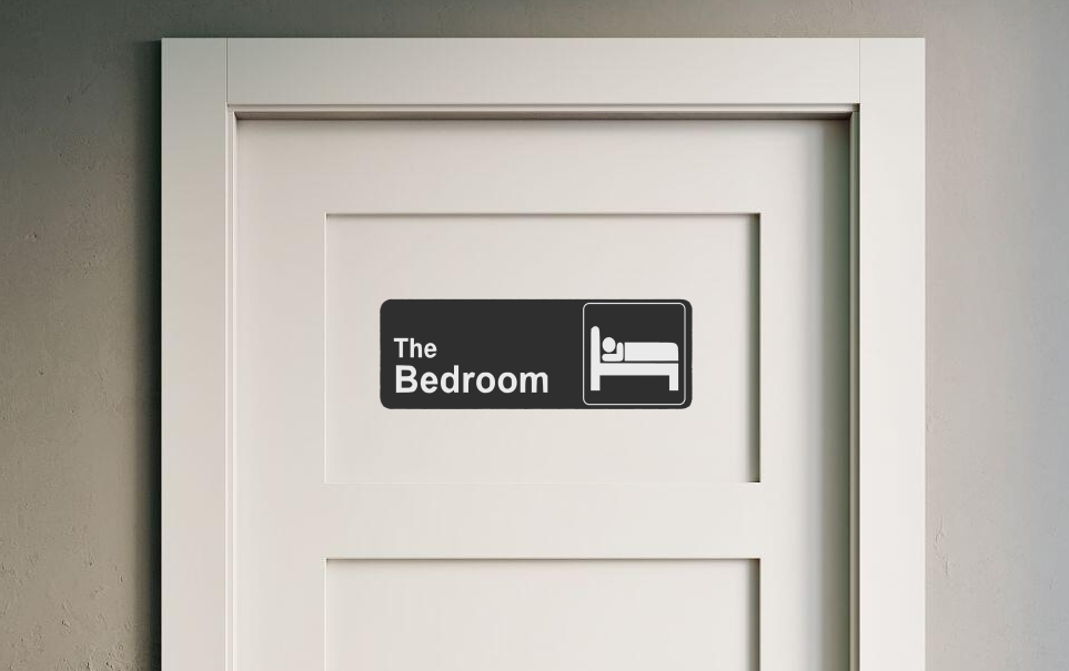 The Bedroom Door Sign
